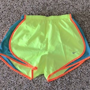 NIKE - Running shorts - Neon yellow, blue, & orange